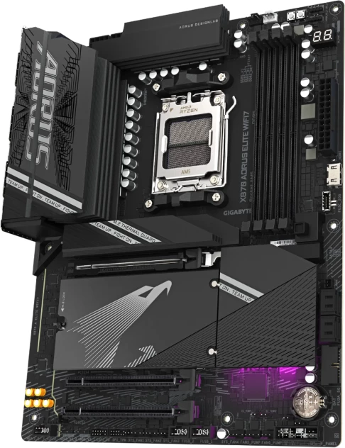 Pllakë amë GIGABYTE X870 AORUS ELITE WIFI7, AM5, ATX, DDR5 deri 256GB, Wi‑Fi 7, 2.5GbE, USB4, e zezë