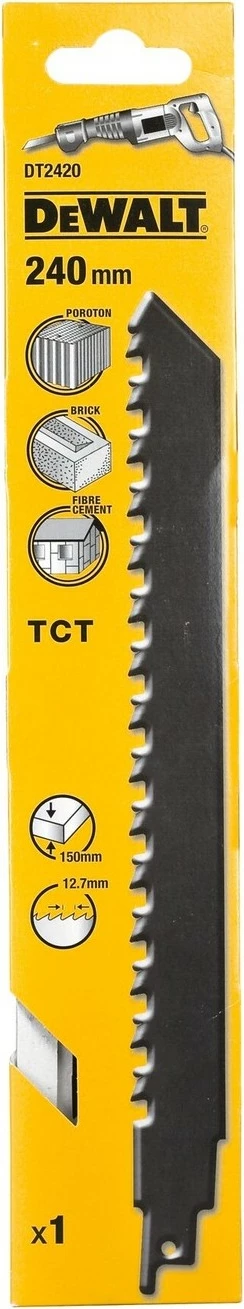 Teh sharrë reciproke DeWALT DT2408, 240mm, karbid, blu