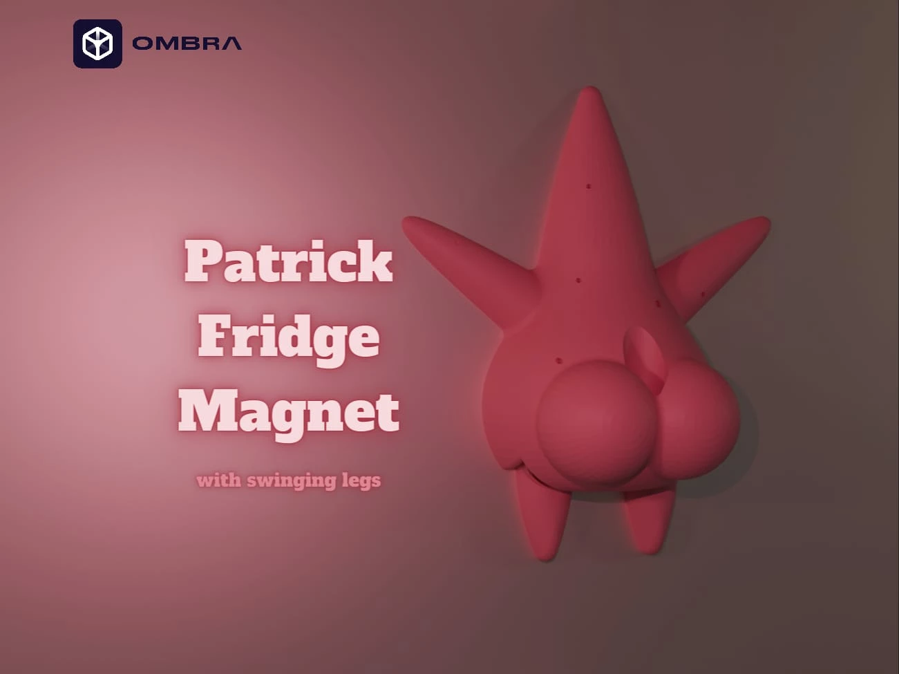 Patrick Fridge Magnet - Pink