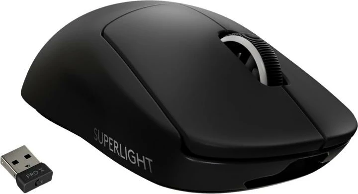 Maus, Logitech, PRO X Superlight (910-005881), pa tel gaming, super i lehtë, i zi