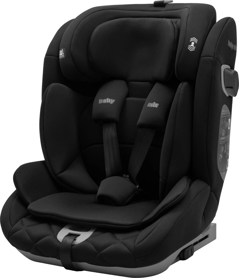 Ulëse makine për fëmijë, BABY MIX, Hero Pro Ultra i-Size, 76–150 cm, ISOFIX, e zezë