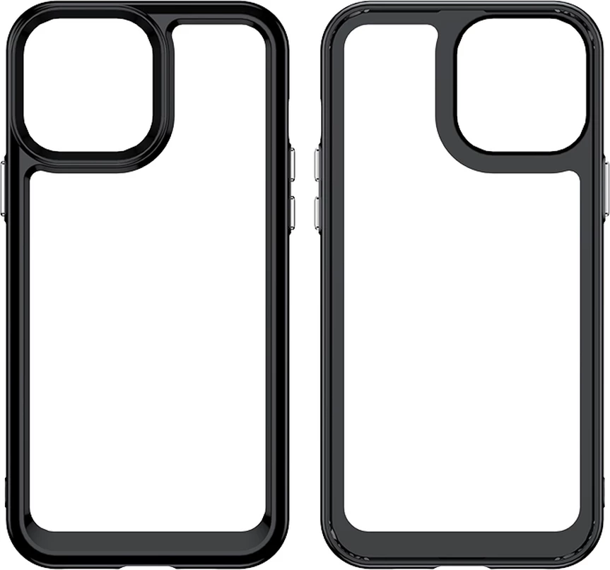Mbështjellës Hurtel Outer Space Case për iPhone 13 Pro Max, hard cover me kornizë xheli, kaltër