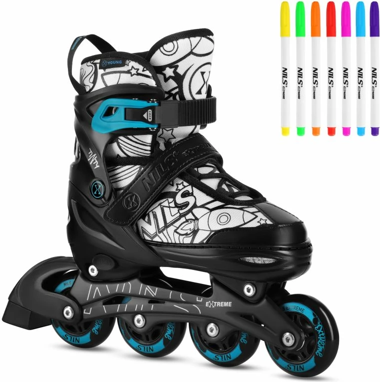 Rollera 4-në-1 Nils Extreme NH10907, të gjelbra, madhësia S (31-34)