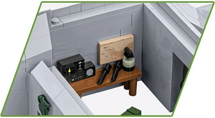 Set lodrash ndërtimi Cobi Klocki German Bunker Regelbau 667, 642 pjesë, me figura, plastikë