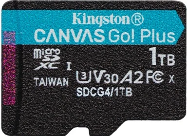 Kartelë memorie microSD Kingston Canvas Go! Plus 1TB, 200MB/s, A2 U3 V30