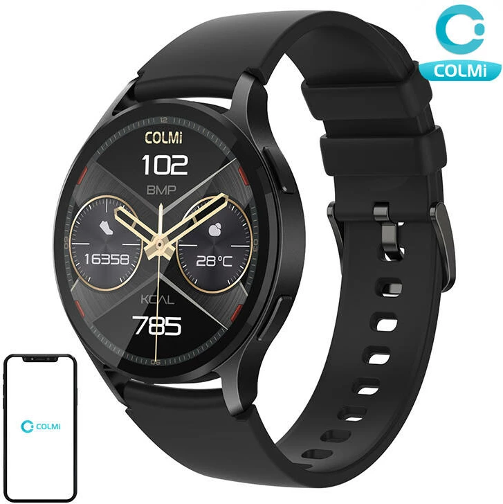 Smartwatch Colmi i28 Ultra, 1.43" AMOLED, për Android/iOS, i zi
