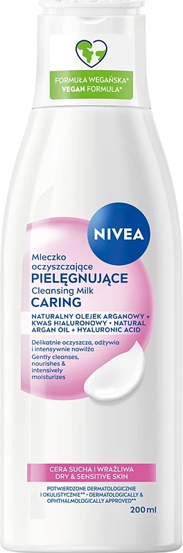 Qumësht pastrues për femra Nivea Caring Cleansing Milk 200ml