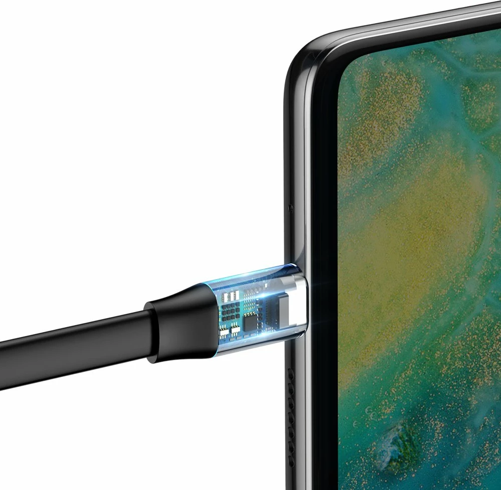 Kabllo USB-C Baseus Simple CATMBJ-BG1, 23cm, 40W, e zezë/argjendtë