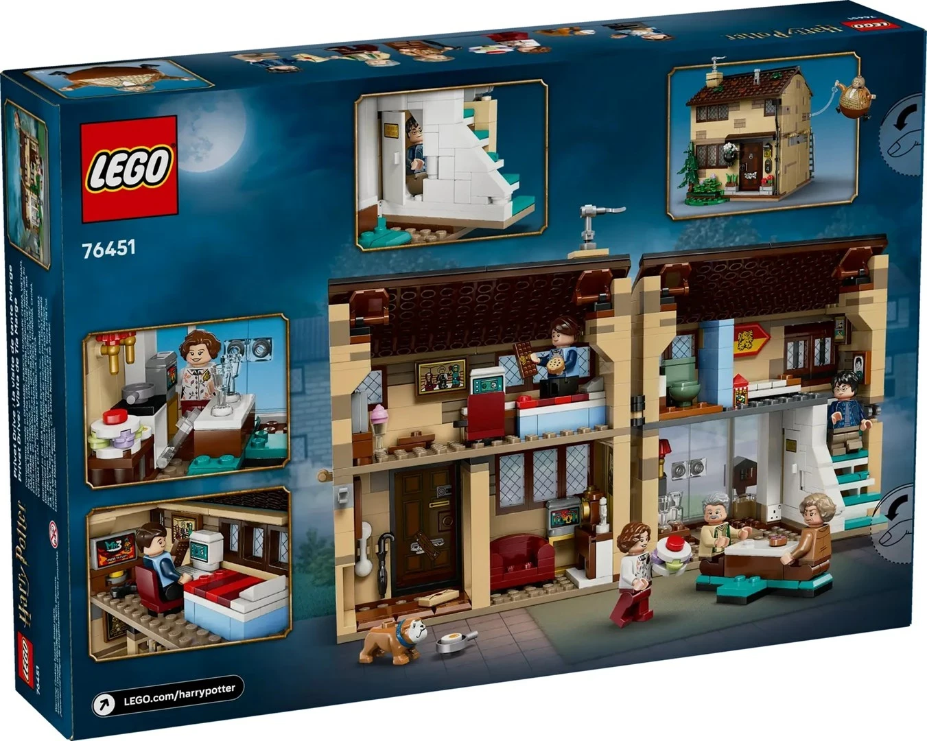 Set LEGO Harry Potter 76451 Privet Drive: Aunt Marge's Visit me 5 minifigura