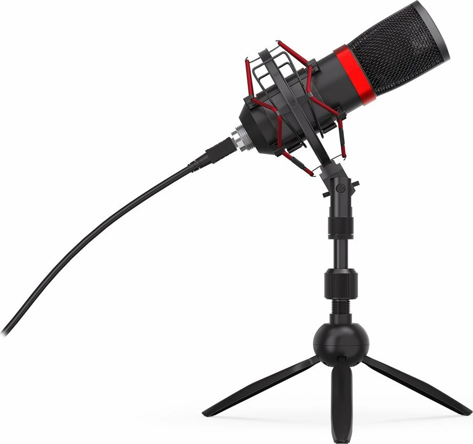 Mikrofon Endorfy Solum Streaming T EY1B003, USB, kardioid, me tripod, zi/kuqe