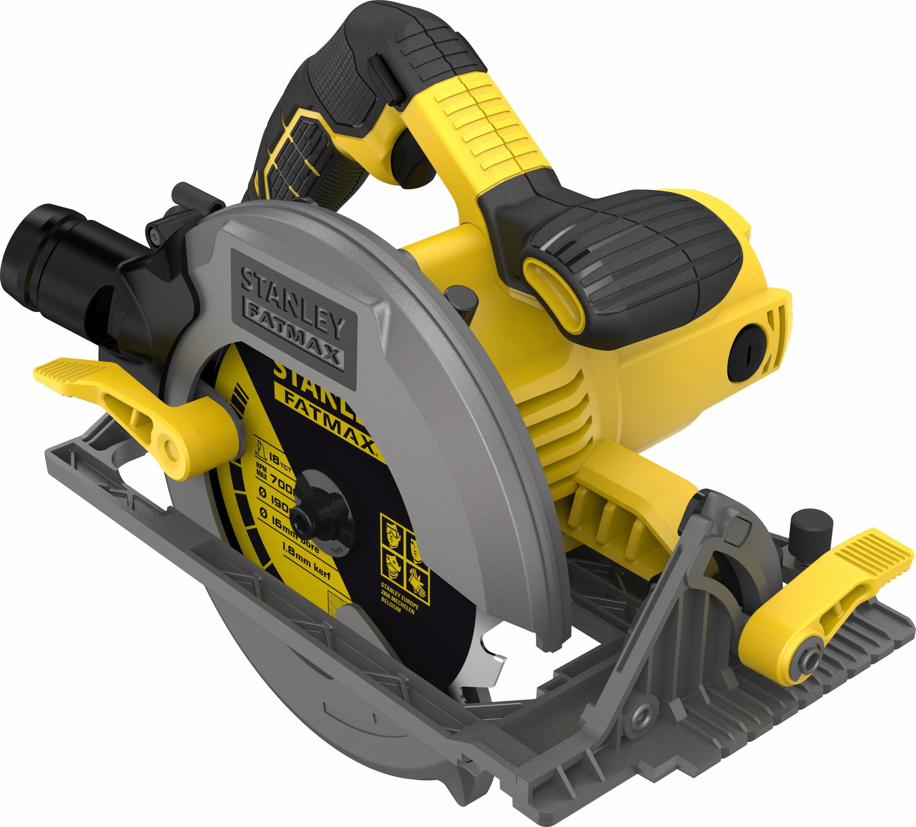 Sharrë rrethore Stanley FME301 1650 W, disk 190 mm, prerje 66 mm (me disk 18-dhëmbësh + udhëzues prerjeje)