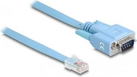 Adapter kabllo DeLOCK RS-232 DB9 në RJ45, 1 m, blu