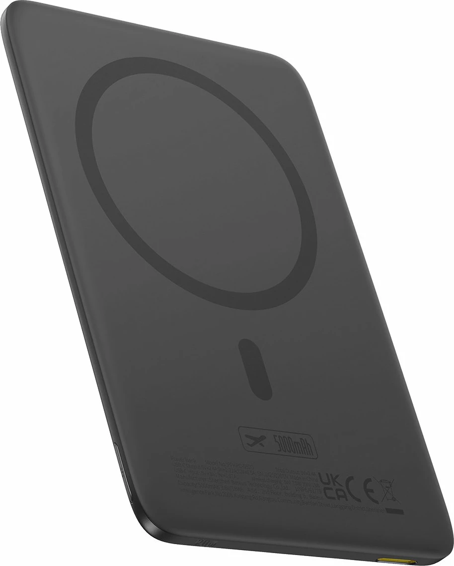 Powerbank Baseus PicoGo AM41 5000mAh 20W MagSafe ultra-slim, i zi, me kabllo USB-C 60W 30cm
