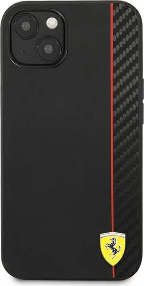 Mbështjellës Ferrari On Track Carbon Stripe për iPhone 13 mini 5.4", i zi