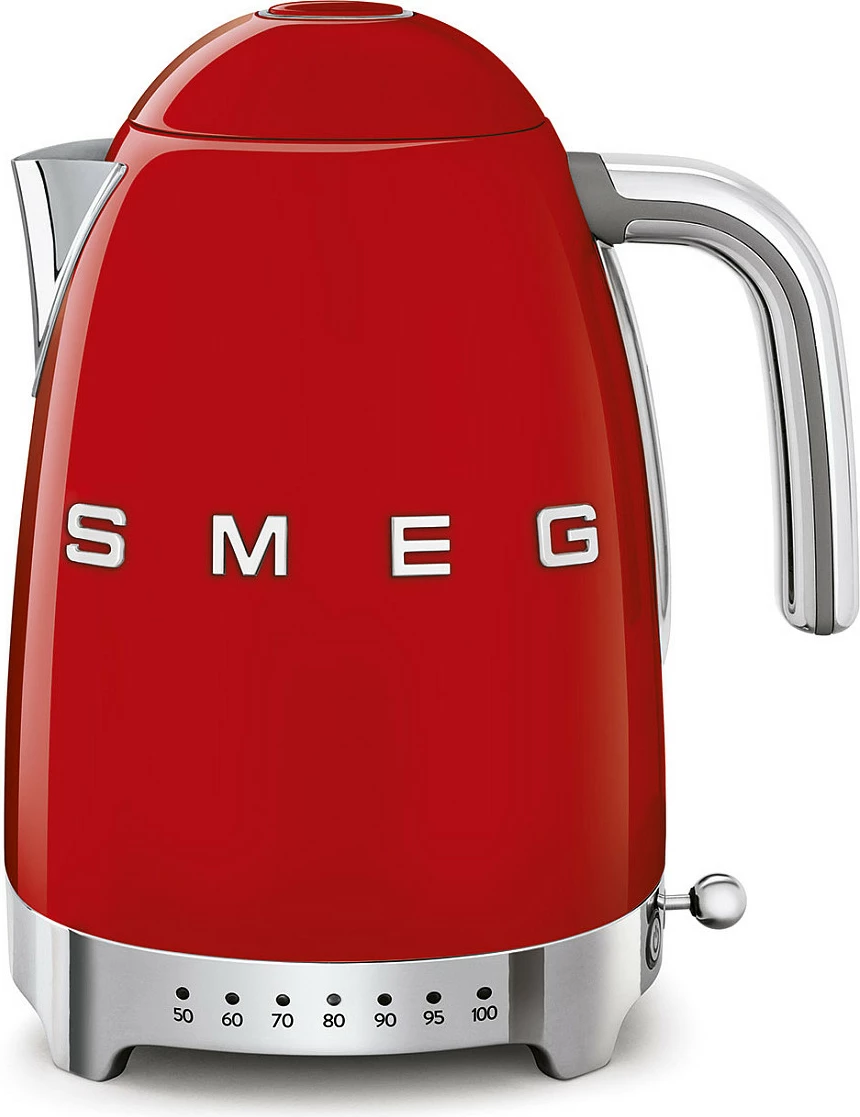 Ibrik elektrik SMEG KLF04RDEU, 1.7L, stil retro, e kuqe