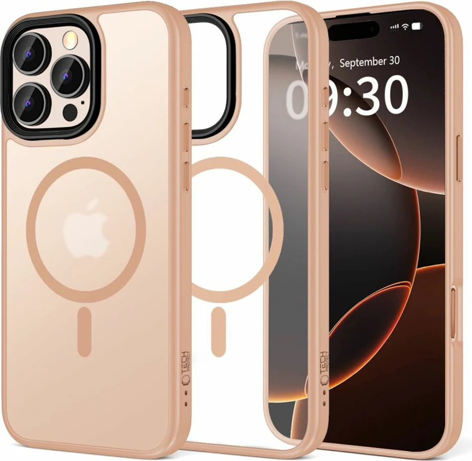 Mbështjellës Tech-Protect MagMat MagSafe për iPhone 16 Pro, Rozë