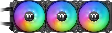 Kasë ftohëse uji Thermaltake Floe Ultra 360 RGB, 3 ventilatorë, ekran LCD, e zezë