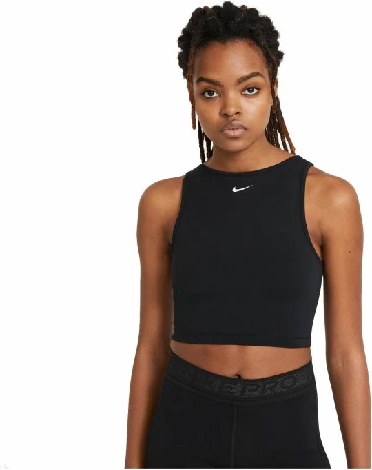 Maicë e shkurte për femra Nike, e zezë