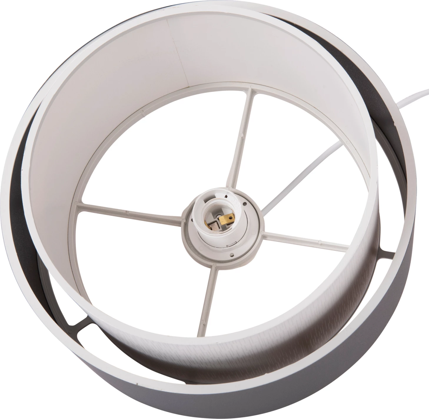 Llambë varëse cilindrike KRIKS FH4706.01 PVC ngjyrë bardhë-gri Φ30x70Hcm.