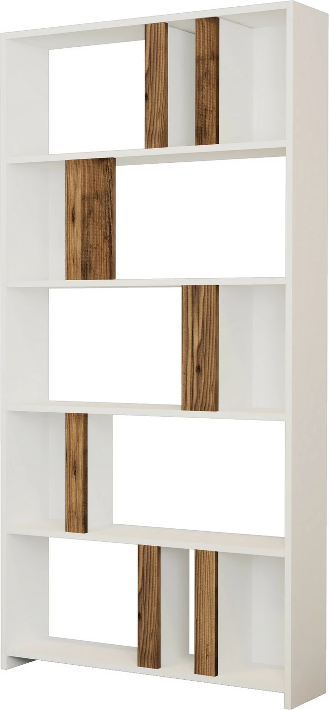 Raft librash Hanah Home, Lima, bardhë dhe arre