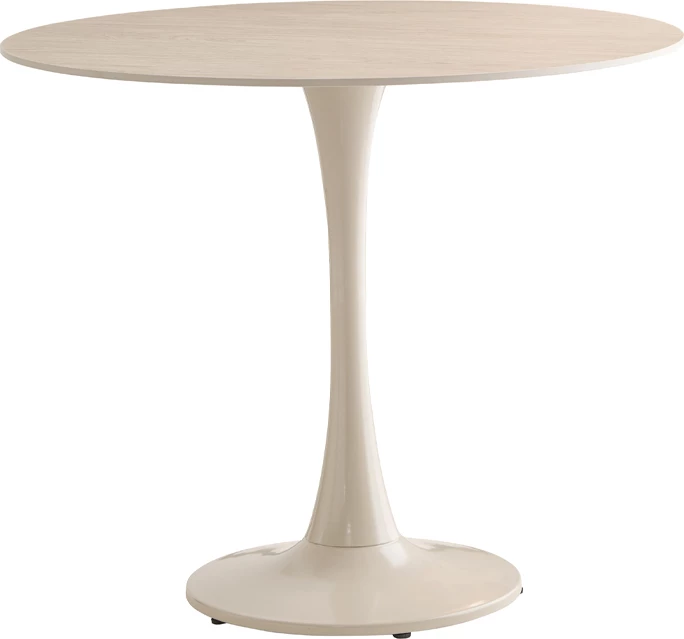 Tavolinë e rrumbullakët Knot, ngjyrë lisi, 90x90x75cm