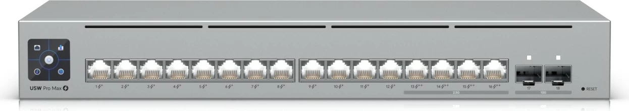 Switch Ubiquiti Pro Max 16 PoE, Managed, L3, Gigabit Ethernet, Rack mounting