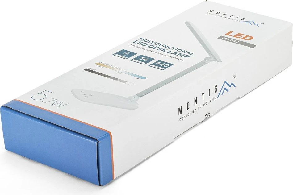 Llambë tavoline Montis MT042, 5.7W, e bardhë