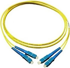 Kabllo fibrë optike GoodConnections SC–SC OS2 Single-Mode, 5 m, LSZH, e verdhë/blu