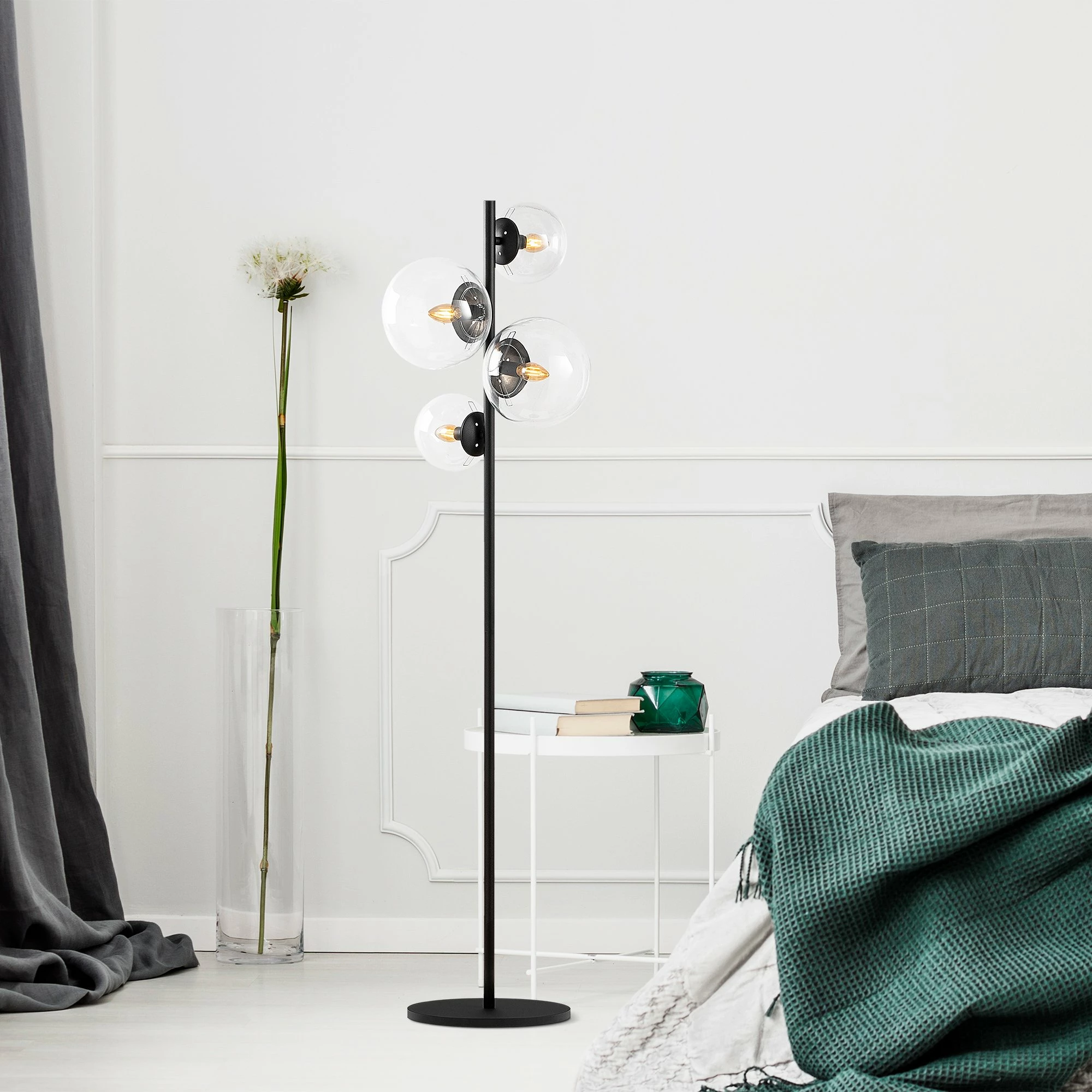 Llambë dyshemeje Opviq, Fazli - 10522, ngjyrë e zezë