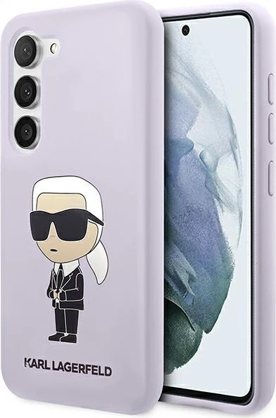 Mbështjellës Karl Lagerfeld KLHCS23MSNIKBCU për Samsung Galaxy S23+, silikon, vjollcë
