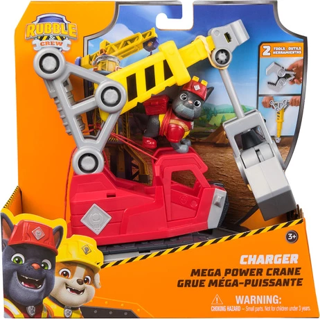 Paw Patrol Ngarkuesi Mega Power Crane Rubble &amp; Crew