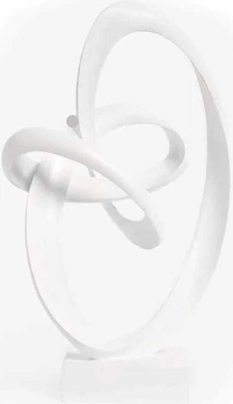 Dekor skulpturë Confus Blanc, polirezine, ngjyrë e bardhë mat, 28x13x43cm