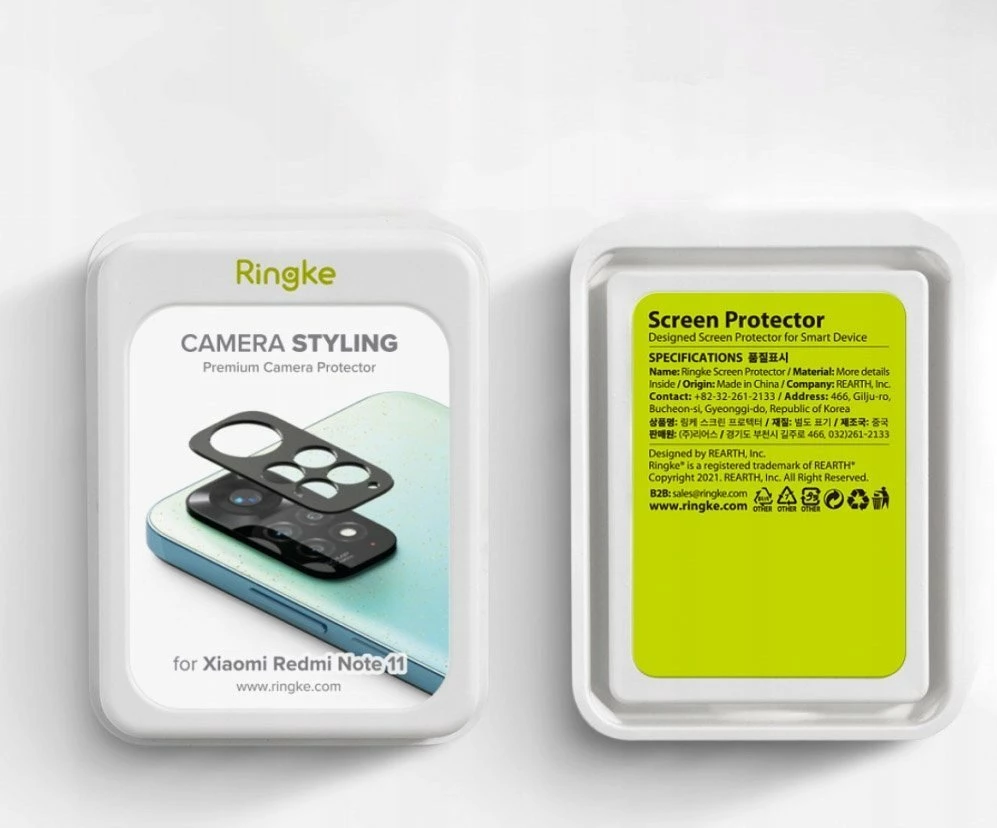 Mbrojtëse paneli kamere Ringke Styling për Redmi Note 11, alumin, e zezë