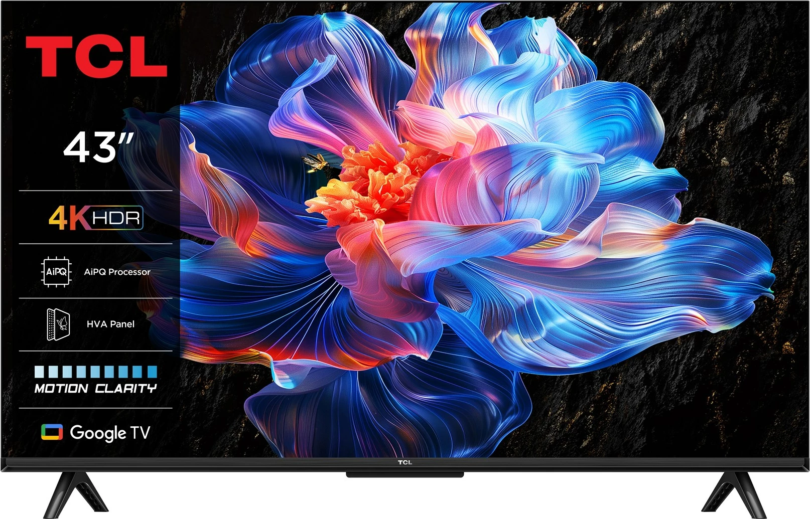 Televizor TCL 43P69K, 43", 4K Ultra HD, Smart TV, Google TV, Zi