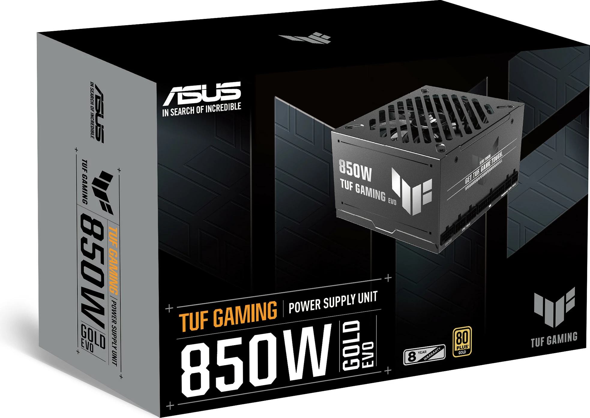 Furnizues energjie ASUS TUF Gaming 850G EVO, 850W, 80+ Gold, Fully Modular, ATX 3.1, i zi