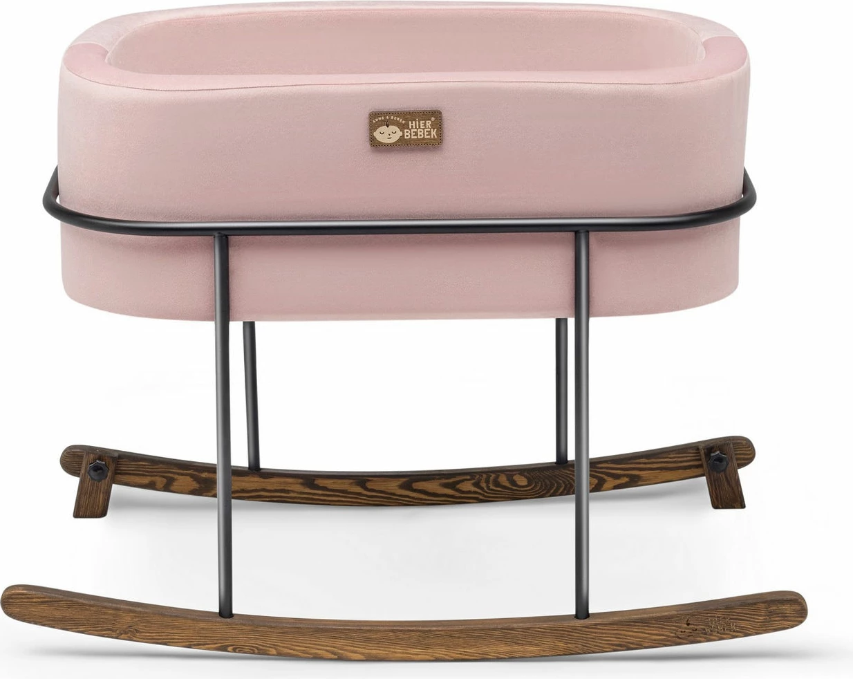 Djep për fëmijë, ngjyrë rozë e zezë, Skye Decor