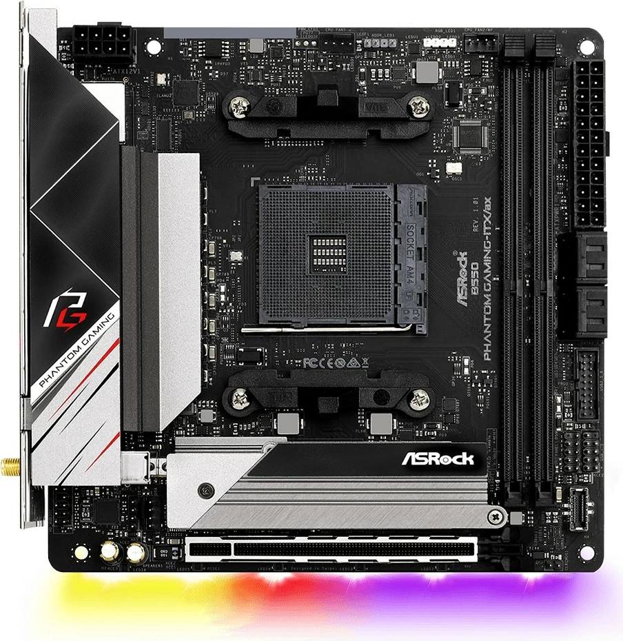Pllakë amë ASRock B550 Phantom Gaming-ITX/a, AMD, Socket AM4, 64 GB, mini ITX