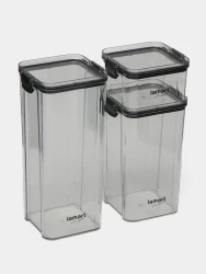 Set kavanozë plastikë Lamart LT6042, 3 pjesë