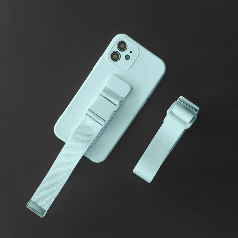 Kapak telefoni me litar Hurtel për iPhone 12, kaltër [Ngjyra: Kaltër]