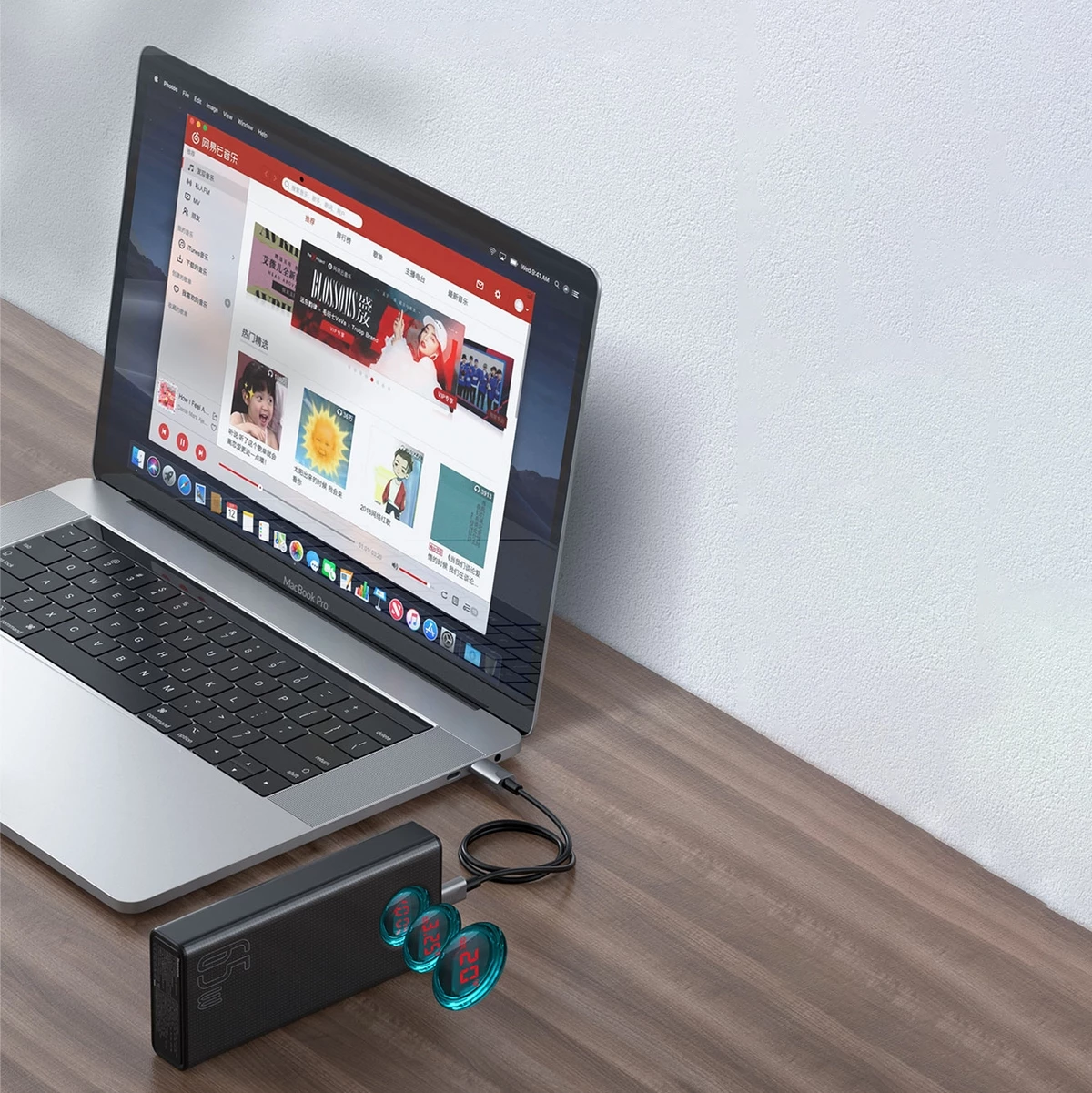 Powerbank Baseus Amblight 30000mAh 65W, i zi