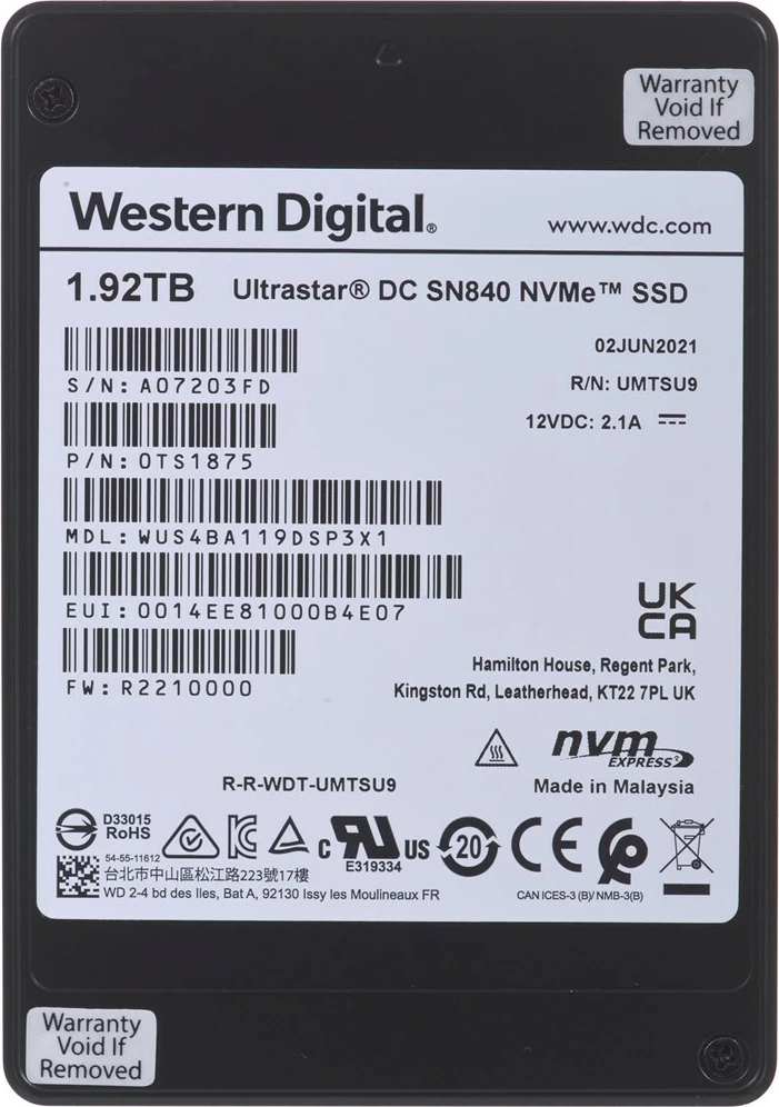 Disk SSD Western Digital, 1920GB, i zi 