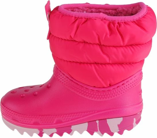 Çizme për vajza të vogla Crocs, rozë