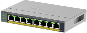 Switch, Netgear, GS108EP-100EUS, 8 porte, 100Mbps, gri
