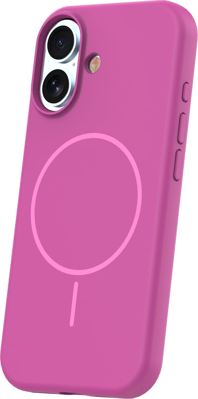 Mbështjellës MagSafe silikon mat ONASI MagColor Pure për iPhone 17 Pro Max, fuchsia