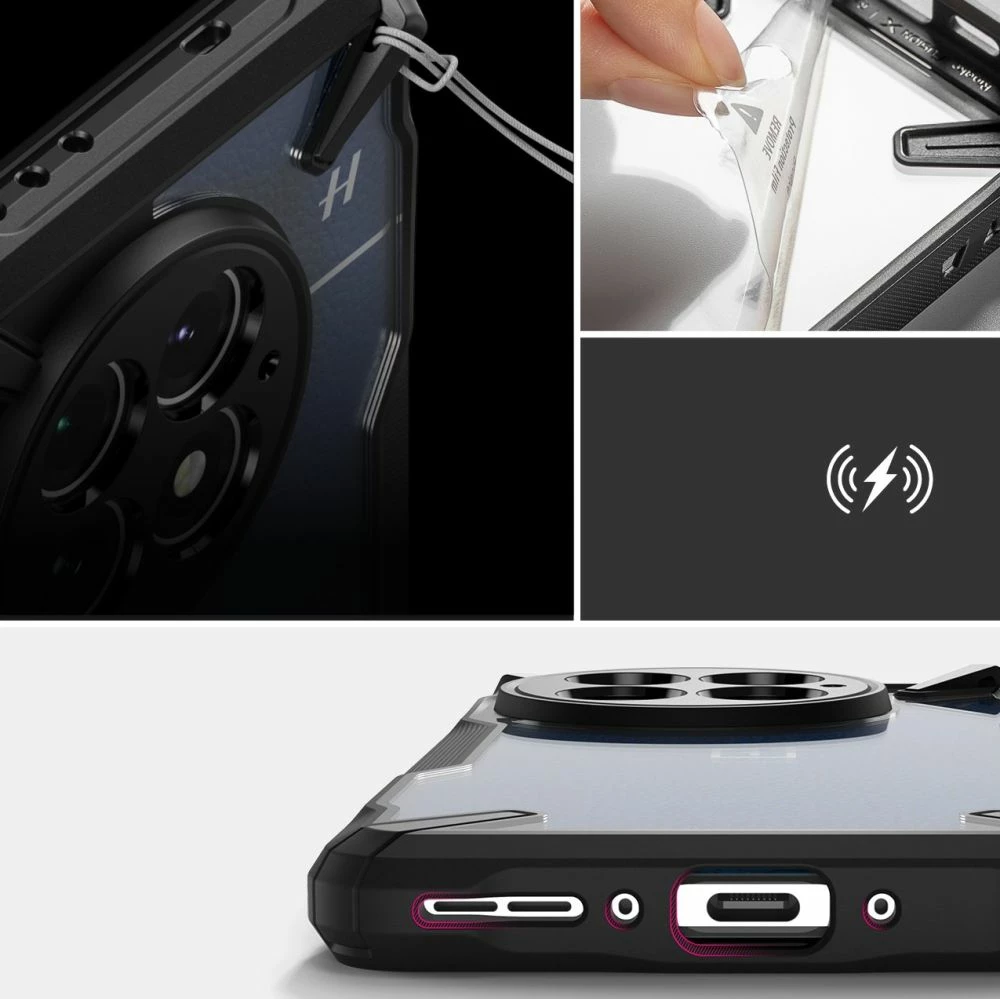 Mbështjellës Ringke Fusion X për OnePlus 13, i zi
