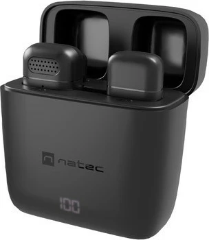 Mikrofon lavalier wireless Natec Hopper NMI-2255, USB-C, i zi, set me 2 copë