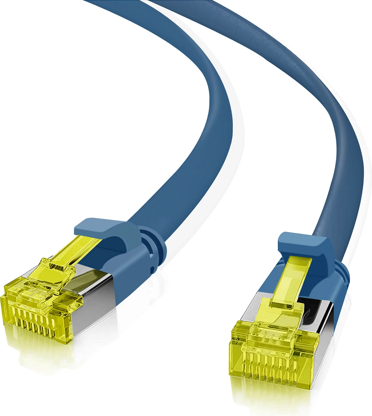 Kabllo rrjeti Helos 205239 Cat6a, RJ-45 në RJ-45, 2 m, U/FTP, blu