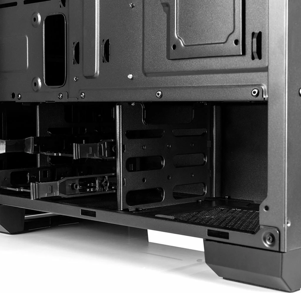 Kasë Modecom Oberon Pro LE AT-OBERON-PR-10-000000-0002-LE Midi Tower ATX/uATX pa PSU, e zezë