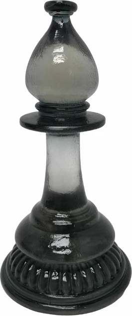 Dekor shahu PIONART, polirezine, ngjyrë e zezë, 11.5x11.5x23cm