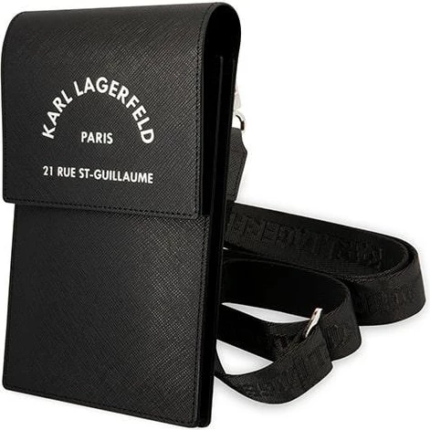 Çantë për telefon Karl Lagerfeld Embossed RSG, e zezë
